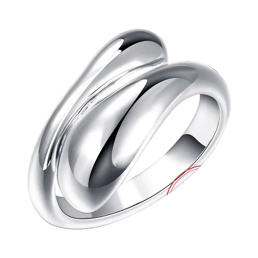 Water Drop 925 Sterling Silver Adjustable Ring