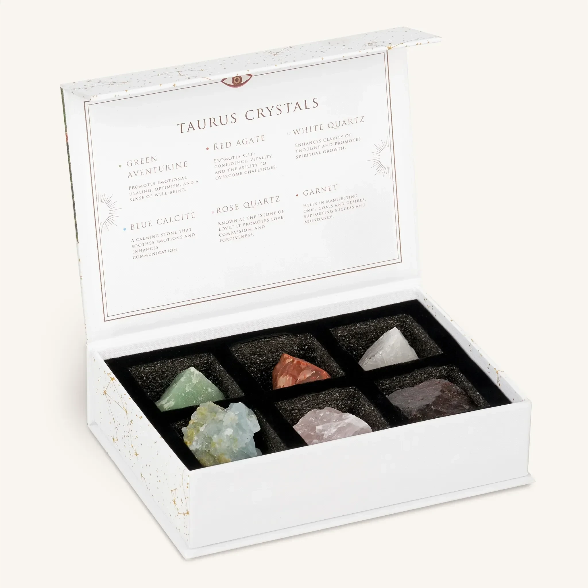 Grounded in Serenity Taurus Zodiac Crystal BoxHome Decor