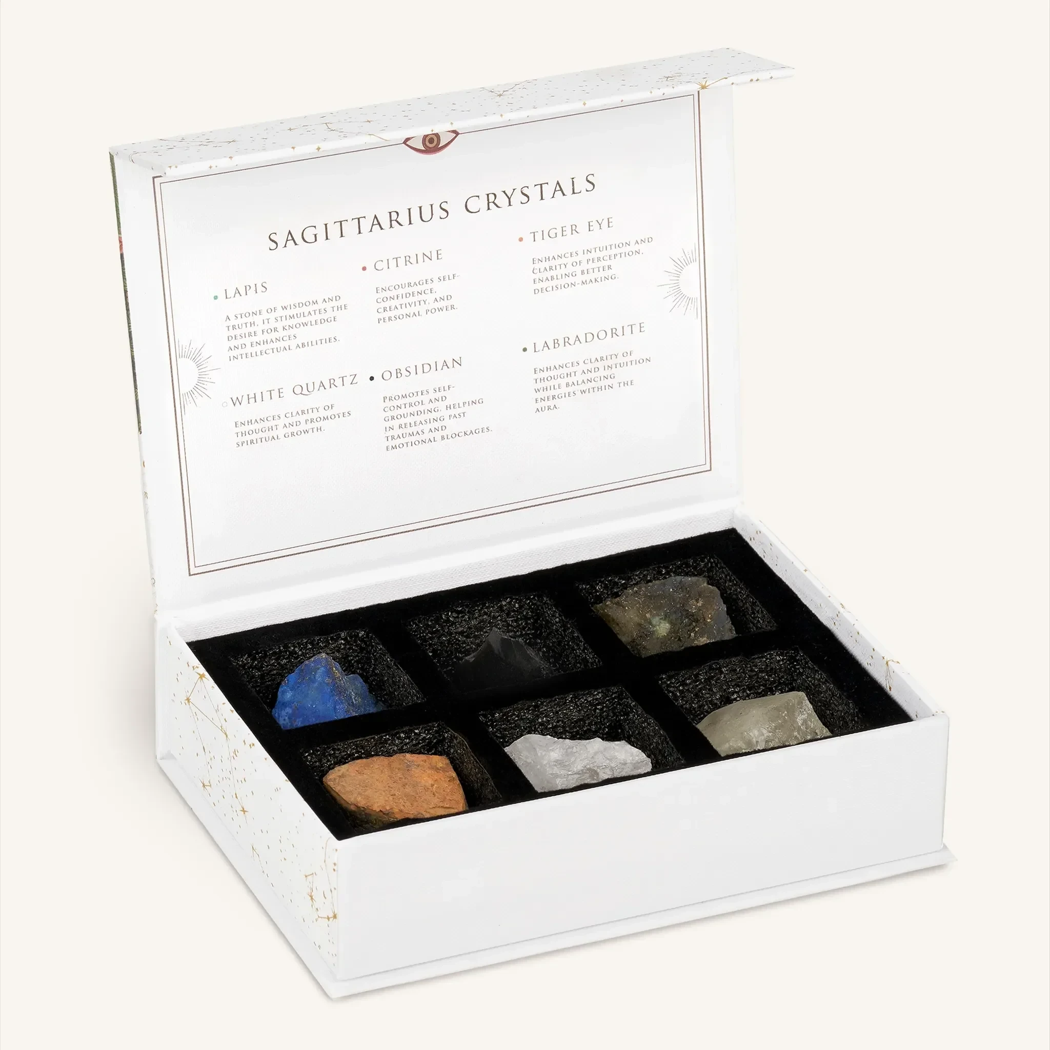 Soulful Adventurer Sagittarius Zodiac Crystal BoxHome Decor