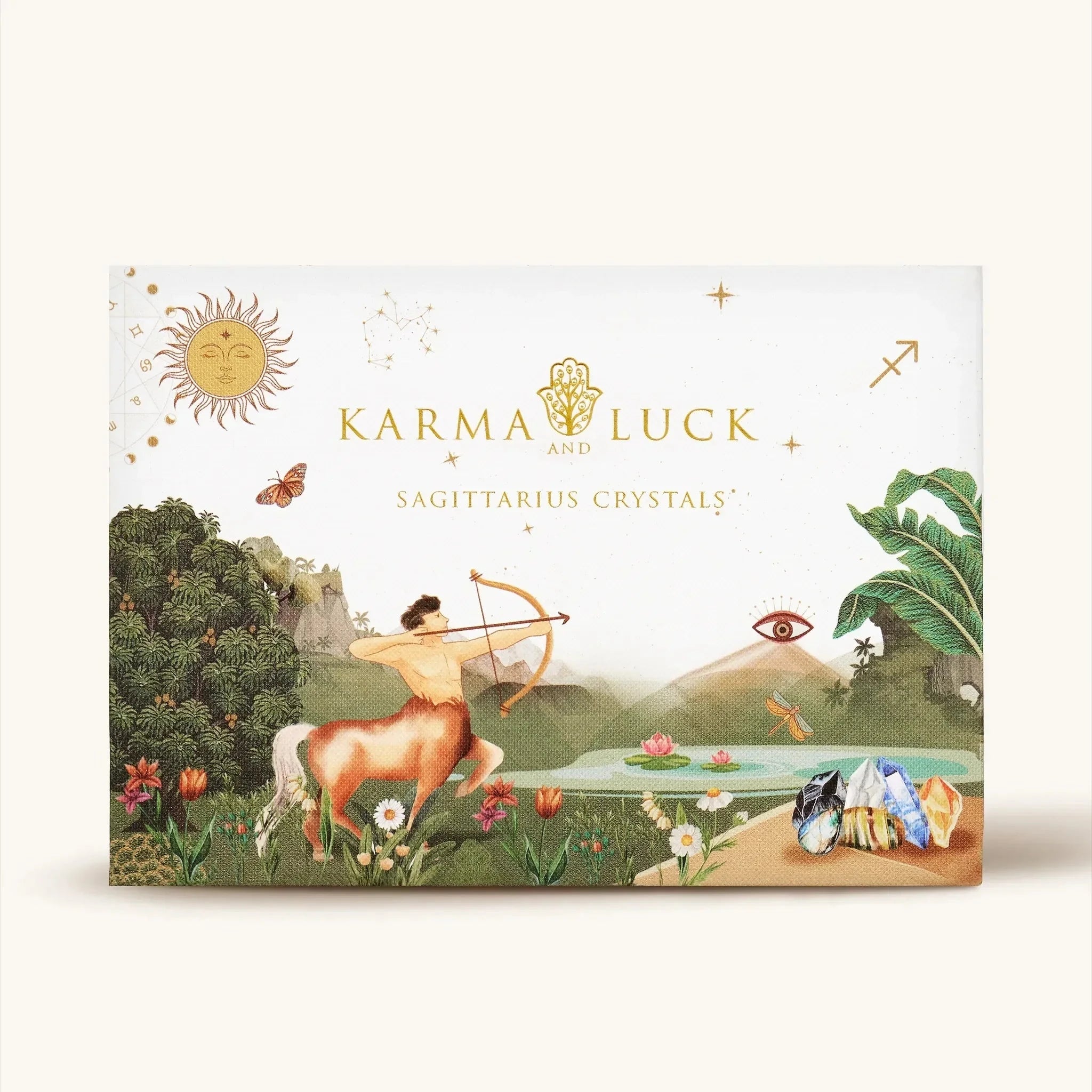 Soulful Adventurer Sagittarius Zodiac Crystal BoxHome Decor