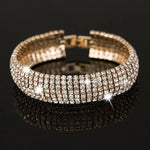 Crystal Link Bracelet for Women – Gold/Silver Platedgold