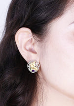 Peridot & Amethyst Gemstones 925 Sterling Silver EarringsEarrings