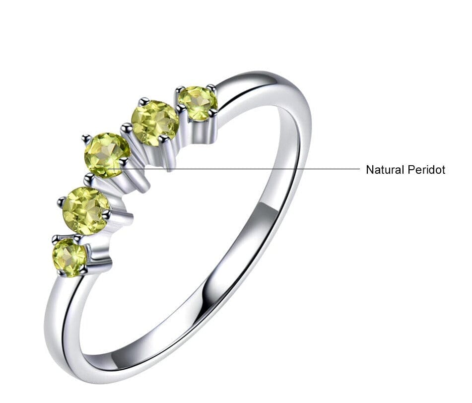 Peridot, Amethyst and Blue Topaz Silver RingRing