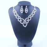 StoneFans Women Luxury Wedding Prom Bridal Crystal Rhinestone Necklace Earring Jewelry Set Hot New Trendy Rhinestone Jewellery