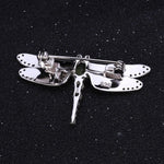 1.13Ct Peridot Gemstone 925 Sterling Silver Dragonfly BroochBrooch