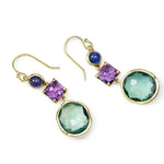 Beautiful Geometric Shape Birthstone Women Earrings Jewelry