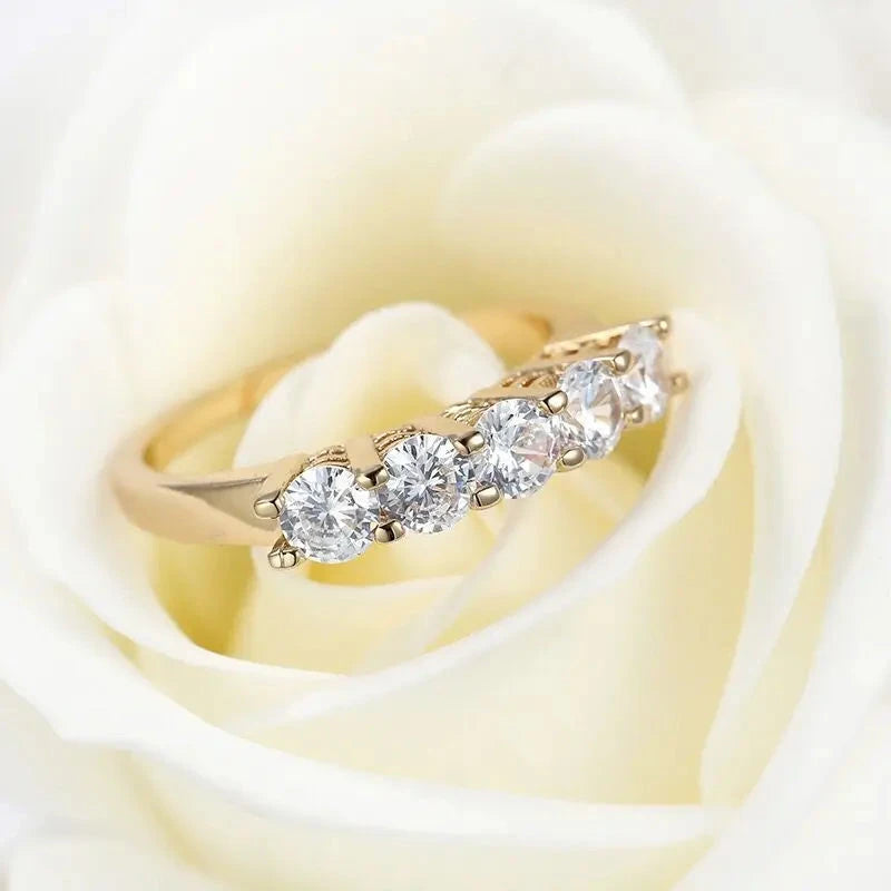 Small CZ Rings for Women – 18K Gold Plated