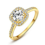 Luxury Square Stone Ring for WomenGold Color10