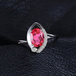 Water Drop 1.4ct Red Ruby 925 Sterling Silver RingRing