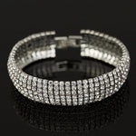 Crystal Link Bracelet for Women – Gold/Silver Plated