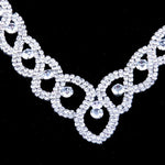 StoneFans Women Luxury Wedding Prom Bridal Crystal Rhinestone Necklace Earring Jewelry Set Hot New Trendy Rhinestone Jewellery