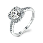 Luxury Square Stone Ring for WomenWhite Gold Color10