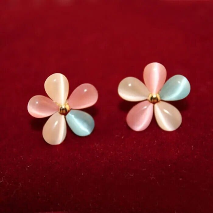 Opal Stone Tiny Stud EarringsEarringsMulti-Color