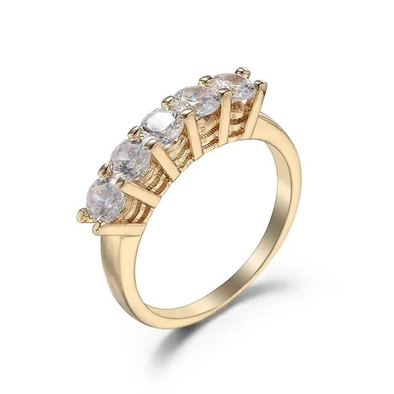 Small CZ Rings for Women – 18K Gold Plated