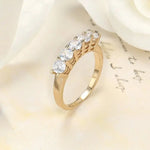 Small CZ Rings for Women – 18K Gold Plated