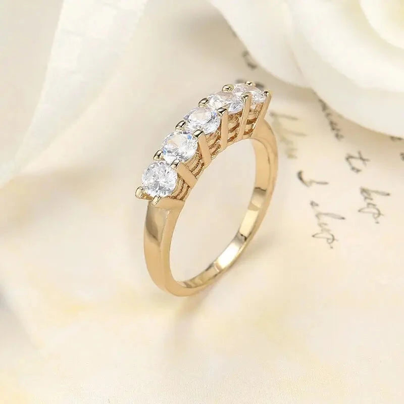 Small CZ Rings for Women – 18K Gold Plated