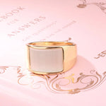 Luxury Unique Opal Ring For Women Gold Color Punk Jewelry