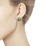 Twirl Leaves Peridot Stones 925 Sterling Silver Jewelry SeyJewelry Sets