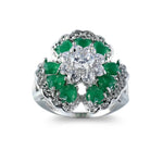 925 Sterling Silver Flower Ring – CZ6