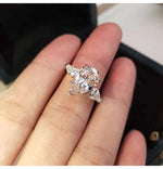 Crystal Water Drop Rings for Women
