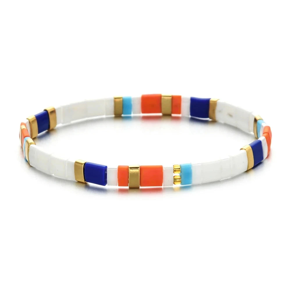 Colorful Miyuki Tile Beads BraceletHGSL062