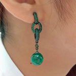 Green Malachite Stud EarringsEarrings