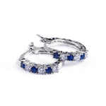 Four Colours Earrings 925 Sterling Silverblue