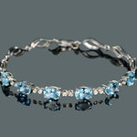 Aquamarine Bracelet Chain for Women Fashion