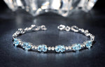 Silver Sky Blue Aquamarine Bracelets Gemstone