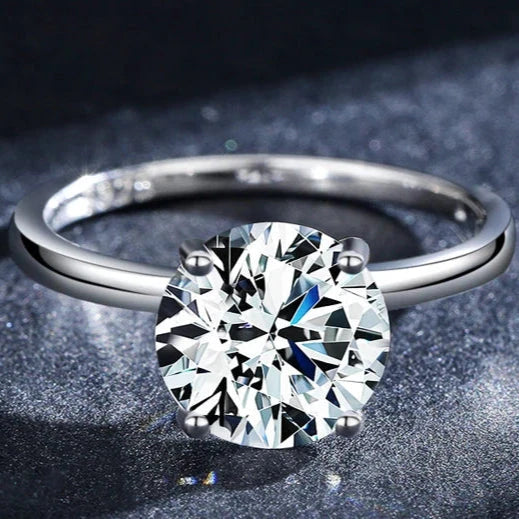 925 Silver 3 Carat Simulated Diamond Ring