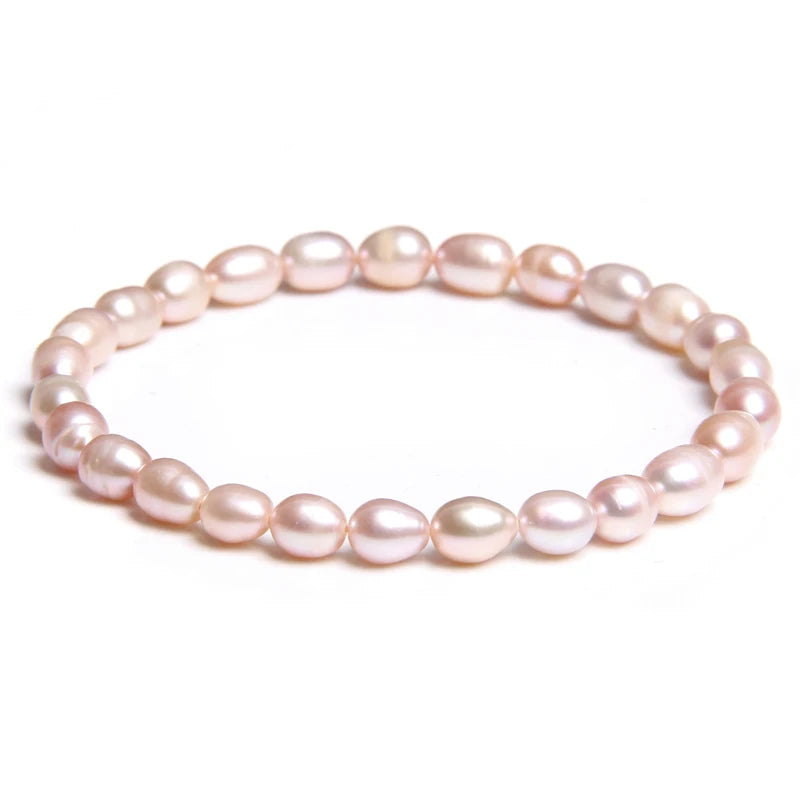 Real Natural Freshwater Pearl Fashion BraceletNo.24 19cm