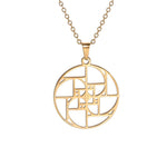 Fibonacci Spiral Golden Ratio Pendant NecklaceGolden necklace 0250cm