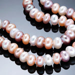 Natural Freshwater Long Multi-Colored Pearl NecklaceNecklace