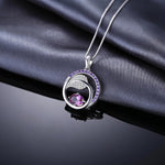 Leaf 1ct Alexandrite Sapphire 925 Sterling Silver Pendant Necklace