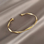 Unisex Twisted Metal Cuff Bracelet