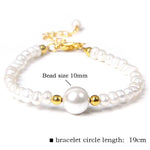 Real Natural Freshwater Pearl Fashion BraceletNo.18 Adjustable