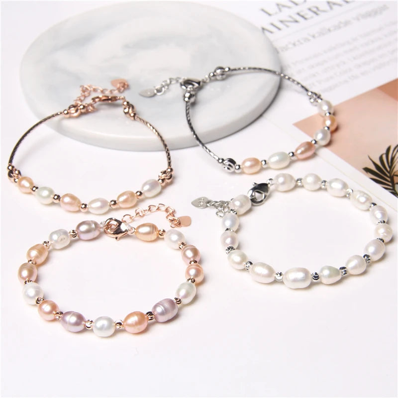 Real Natural Freshwater Pearl Fashion Bracelet