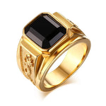 Vintage Inlay Zircon Ring – Men's Fashion7