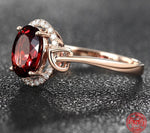 Big Oval Ruby Zircon Ring For Women6