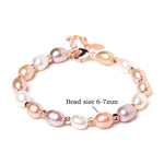 Real Natural Freshwater Pearl Fashion BraceletNo.1 Adjustable