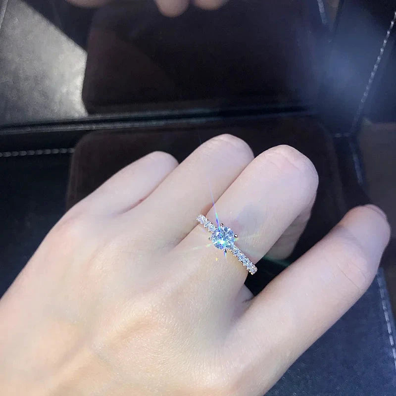 2025 Trendy Crystal Zircon Engagement Claws Design Rings For Women Female Wedding Jewelry Accessories Gift Fashion Women Rings