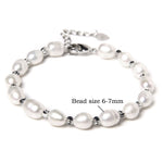 Real Natural Freshwater Pearl Fashion BraceletNo.2 Adjustable