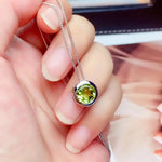 Chic Green Peridot Gemstone pendant for women