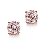 Round Shaped Gemstone Stud EarringsEarrings