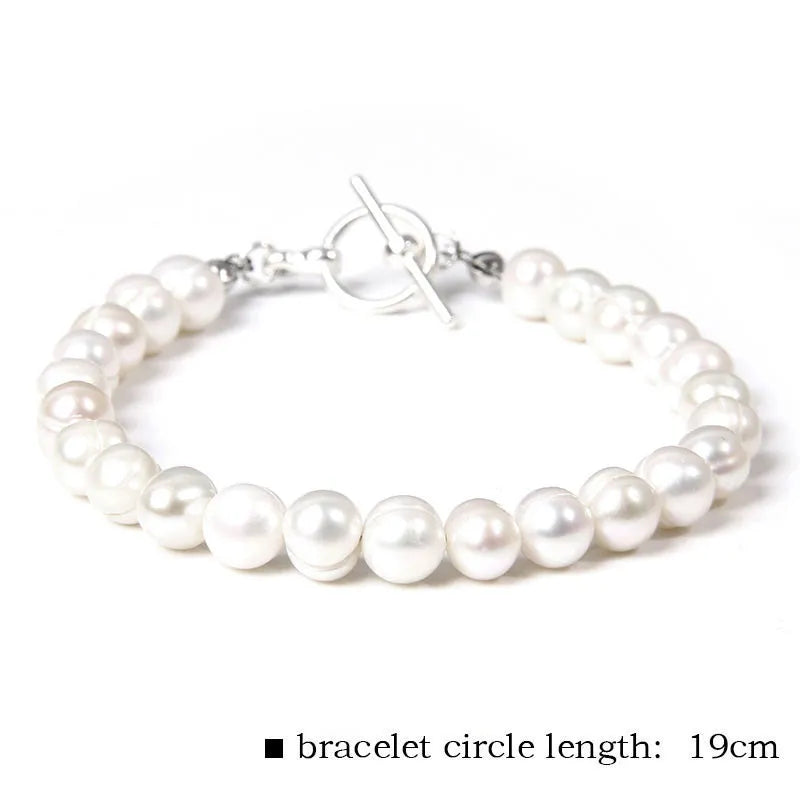 Real Natural Freshwater Pearl Fashion BraceletNo.19 19cm