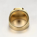 Vintage Inlay Zircon Ring – Men's Fashion