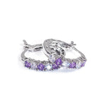 Four Colours Earrings 925 Sterling Silverpurple