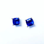 Silver Sud Earrings 925 Jewelry Gemstones Sapphire