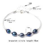 Real Natural Freshwater Pearl Fashion BraceletNo.9 Adjustable