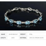 Aquamarine Bracelet Chain for Women Fashion